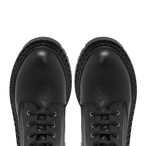 Siyah Deri Kadın Bot - K25K1BT68299-A23 - 5