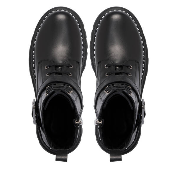 Siyah Deri Kadın Bot - K25K1BT68302-A23 - 5