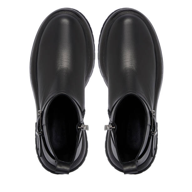 Siyah Deri Kadın Bot - K25K1BT68305-A23 - 5