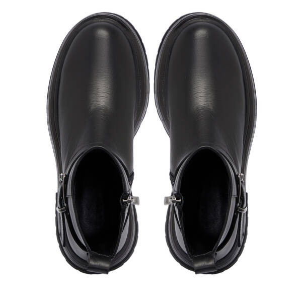 Siyah Deri Kadın Bot - K25K1BT68305-A23 - 5