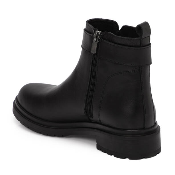 Siyah Deri Kadın Bot - K25K1BT68306-A23 - 2