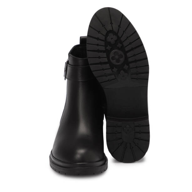 Siyah Deri Kadın Bot - K25K1BT68306-A23 - 4