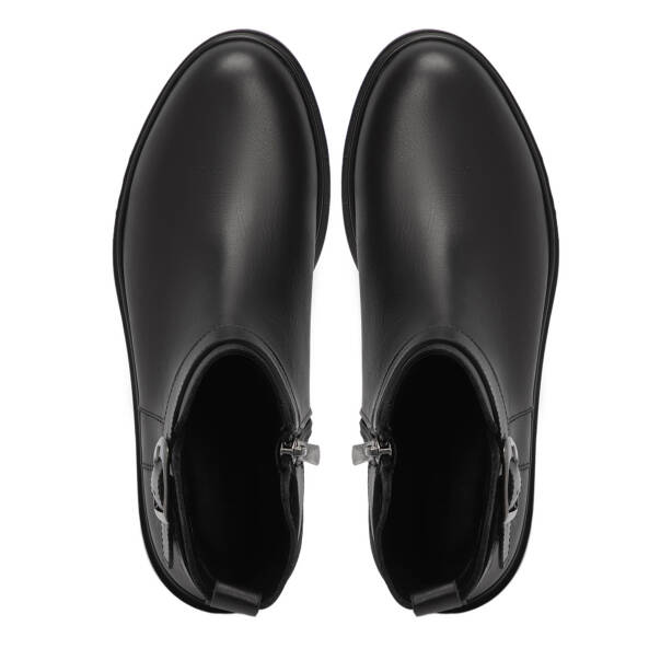 Siyah Deri Kadın Bot - K25K1BT68306-A23 - 5