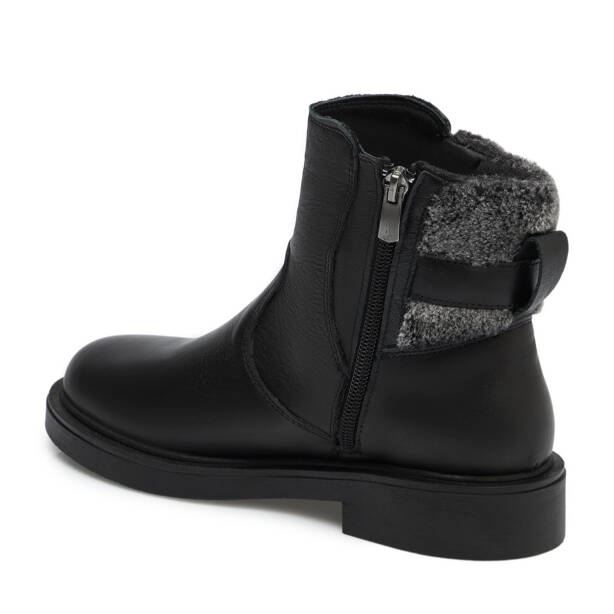 Siyah Hakiki Deri Kadın Bot - K25K1BT68310-A23 - 3