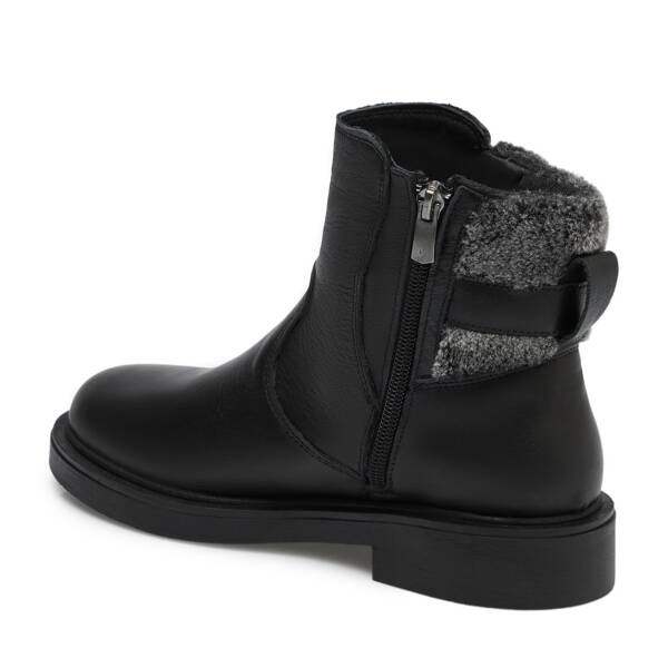 Siyah Hakiki Deri Kadın Bot - K25K1BT68310-A23 - 3