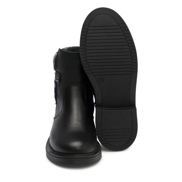 Siyah Hakiki Deri Kadın Bot - K25K1BT68310-A23 - 4