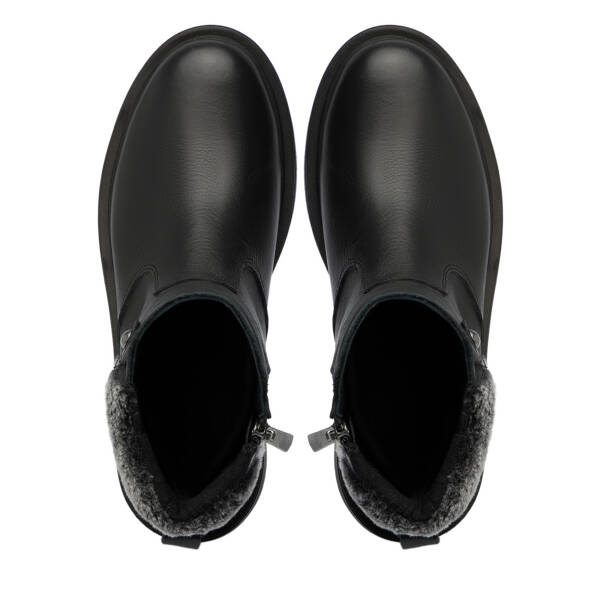 Siyah Hakiki Deri Kadın Bot - K25K1BT68310-A23 - 5