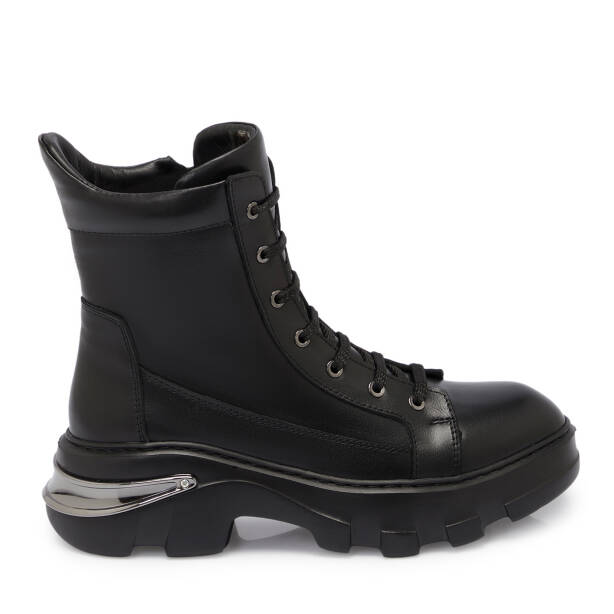 Siyah Deri Kadın Bot - K25K1BT68317-A23 - 3