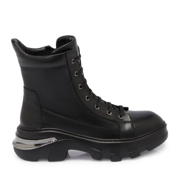 Siyah Deri Kadın Bot - K25K1BT68317-A23 - 3