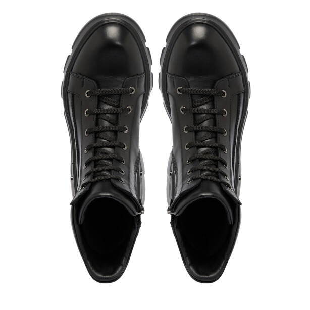 Siyah Deri Kadın Bot - K25K1BT68317-A23 - 5