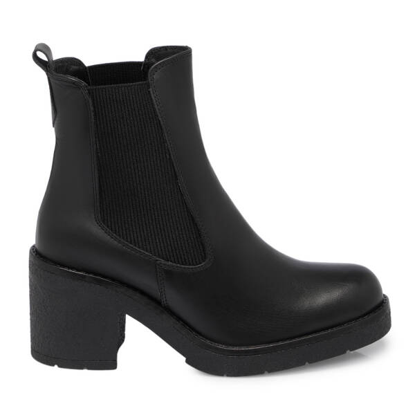 Siyah Deri Kadın Bot - K25K1BT68318-A23 - 3