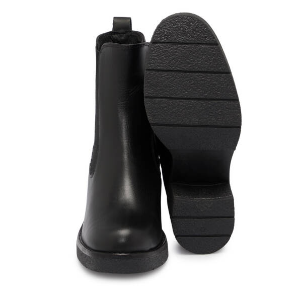 Siyah Deri Kadın Bot - K25K1BT68318-A23 - 4