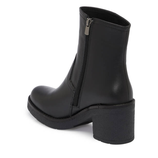 Siyah Deri Kadın Bot - K25K1BT68319-A23 - 2