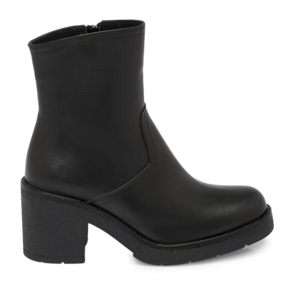 Siyah Deri Kadın Bot - K25K1BT68319-A23 - 3