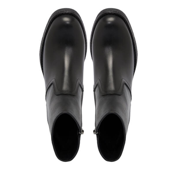 Siyah Deri Kadın Bot - K25K1BT68319-A23 - 5