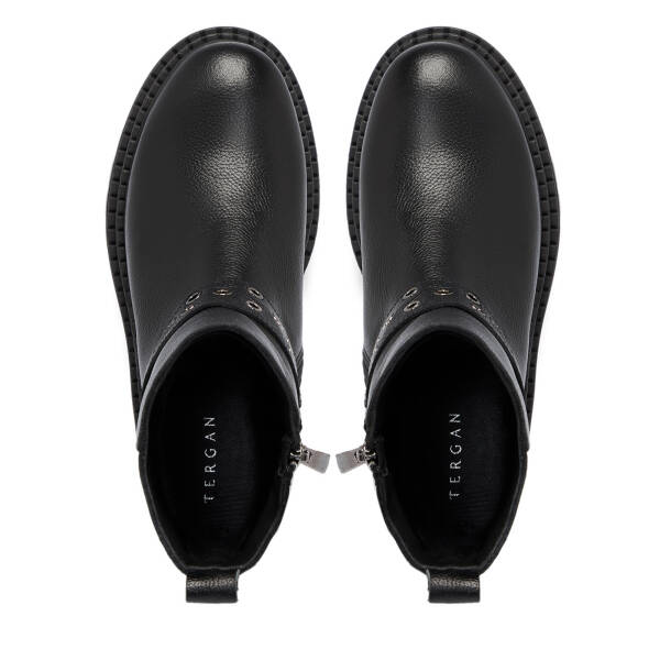 Siyah Deri Kadın Bot - K25K1BT68325-A41 - 5