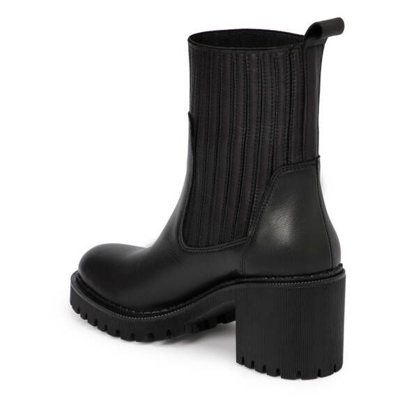 Siyah Deri Kadın Bot - K25K1BT68326-A23 - 2