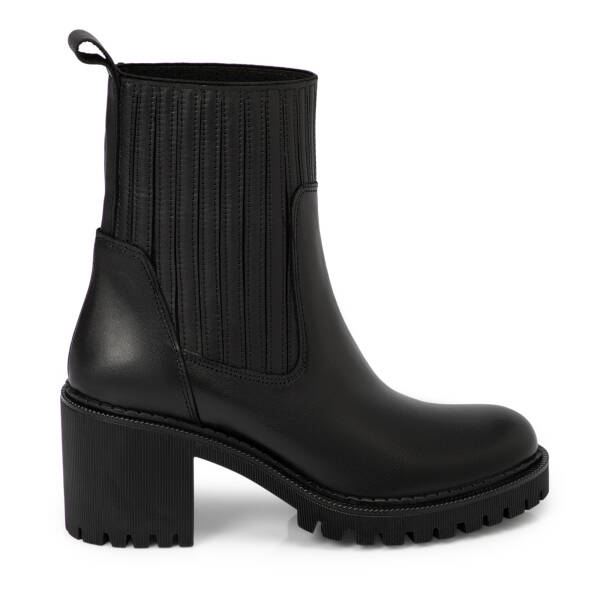 Siyah Deri Kadın Bot - K25K1BT68326-A23 - 3