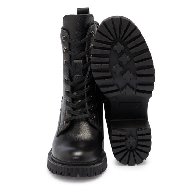 Siyah Deri Kadın Bot - K25K1BT68327-A41 - 4