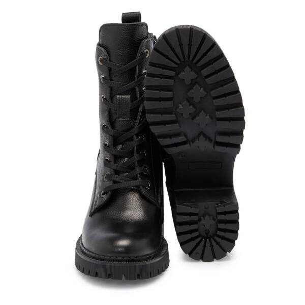 Siyah Deri Kadın Bot - K25K1BT68327-A41 - 4