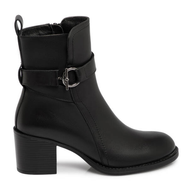 Siyah Deri Kadın Bot - K25K1BT68334-A23 - 3