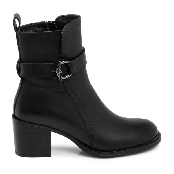 Siyah Deri Kadın Bot - K25K1BT68334-A23 - 3