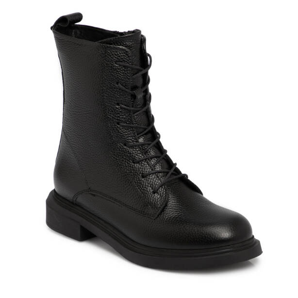 Siyah Deri Kadın Bot - K25K1BT68346-A41 