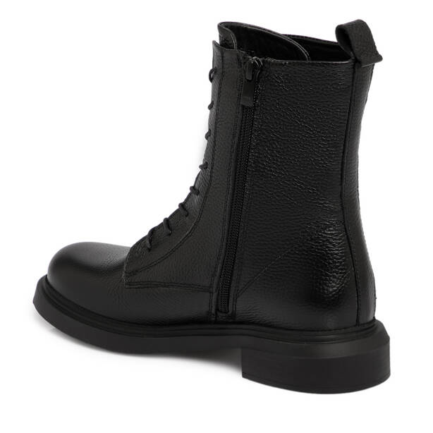 Siyah Deri Kadın Bot - K25K1BT68346-A41 - 2