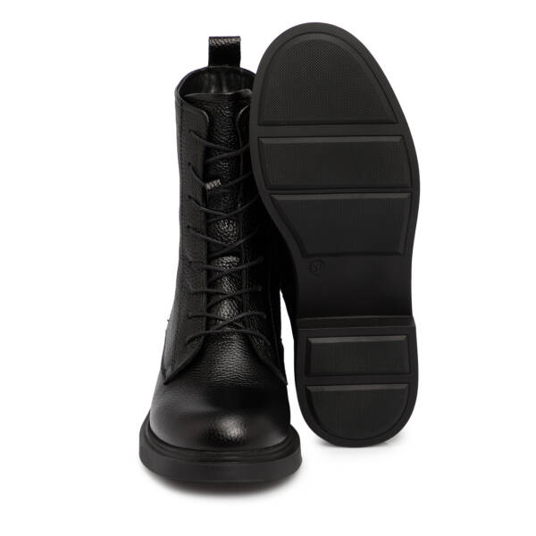 Siyah Deri Kadın Bot - K25K1BT68346-A41 - 4