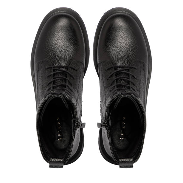 Siyah Deri Kadın Bot - K25K1BT68346-A41 - 5