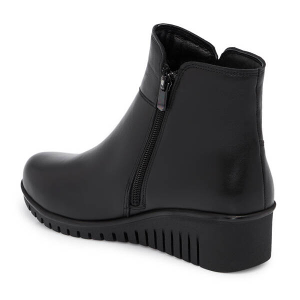 Siyah Deri Kadın Bot - K25K1BT68351-A23 - 2