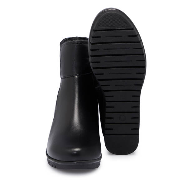 Siyah Deri Kadın Bot - K25K1BT68351-A23 - 4