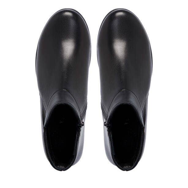 Siyah Deri Kadın Bot - K25K1BT68351-A23 - 5