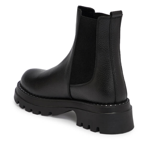 Siyah Deri Kadın Bot - K25K1BT68356-A41 - 2