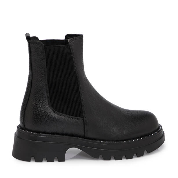 Siyah Deri Kadın Bot - K25K1BT68356-A41 - 3