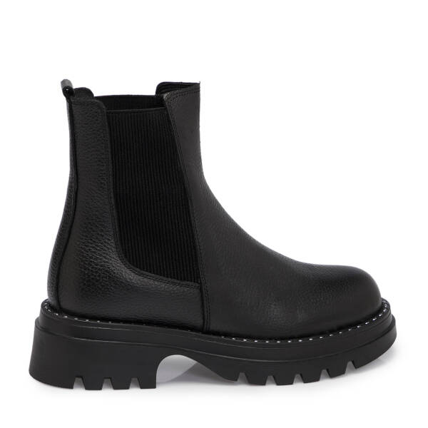 Siyah Deri Kadın Bot - K25K1BT68356-A41 - 3