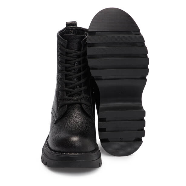 Siyah Deri Kadın Bot - K25K1BT68357-A41 - 4