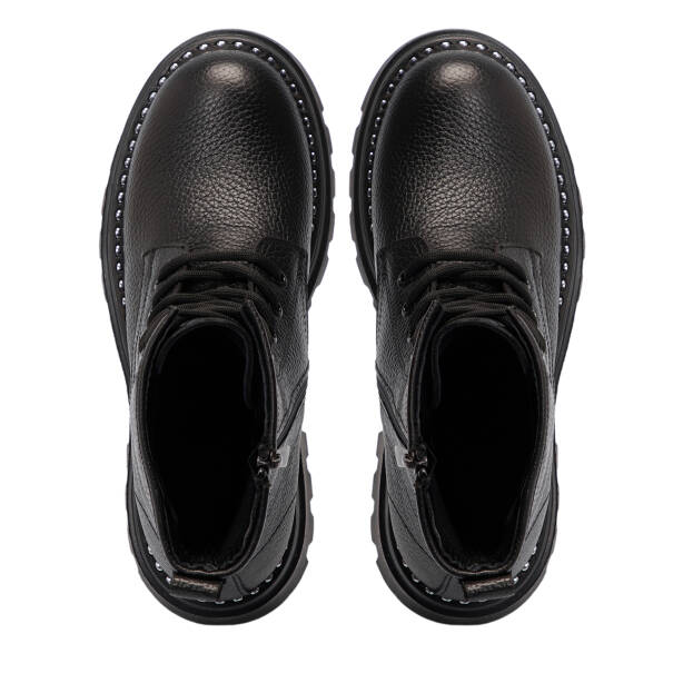 Siyah Deri Kadın Bot - K25K1BT68357-A41 - 5