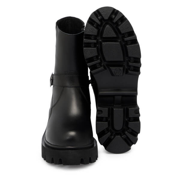 Siyah Hakiki Deri Kadın Bot - K25K1BT68458-A23 - 4