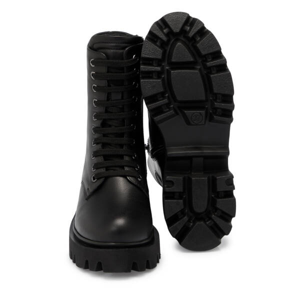 Siyah Hakiki Deri Kadın Bot - K25K1BT68459-A23 - 4