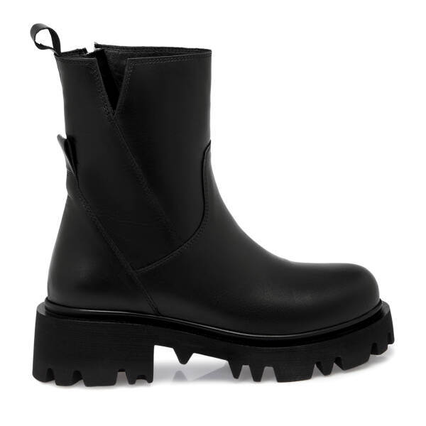 Siyah Hakiki Deri Kadın Bot - K25K1BT68461-A23 - 1