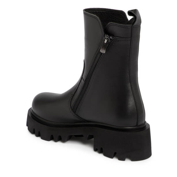 Siyah Deri Kadın Bot - K25K1BT68491-A23 - 2