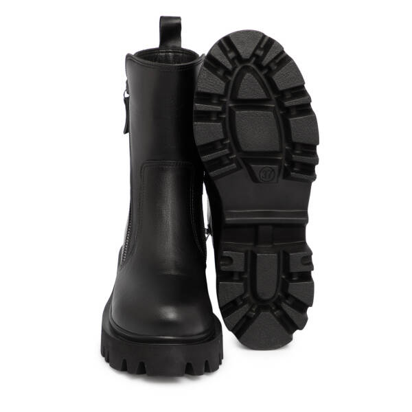 Siyah Deri Kadın Bot - K25K1BT68491-A23 - 4