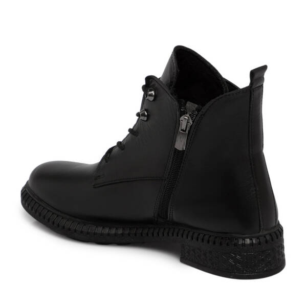 Siyah Hakiki Deri Kadın Bot - K25K1BT68503-A23 - 3