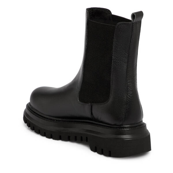 Siyah Hakiki Deri Kadın Bot - K25K1BT68512-A23 - 3