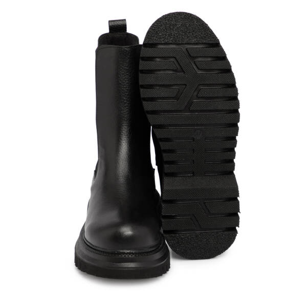 Siyah Hakiki Deri Kadın Bot - K25K1BT68512-A23 - 4