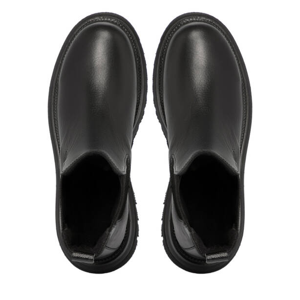 Siyah Hakiki Deri Kadın Bot - K25K1BT68512-A23 - 5