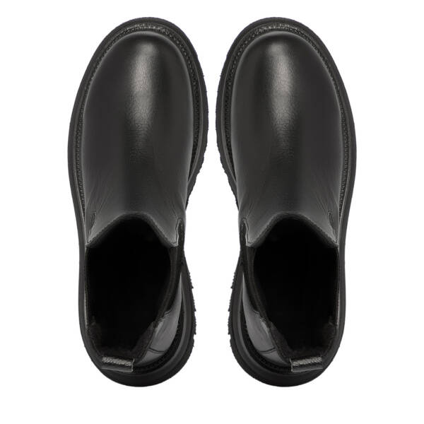 Siyah Hakiki Deri Kadın Bot - K25K1BT68512-A23 - 5