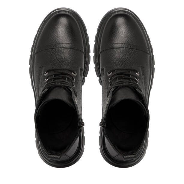 Siyah Hakiki Deri Kadın Bot - K25K1BT68513-A23 - Tergan