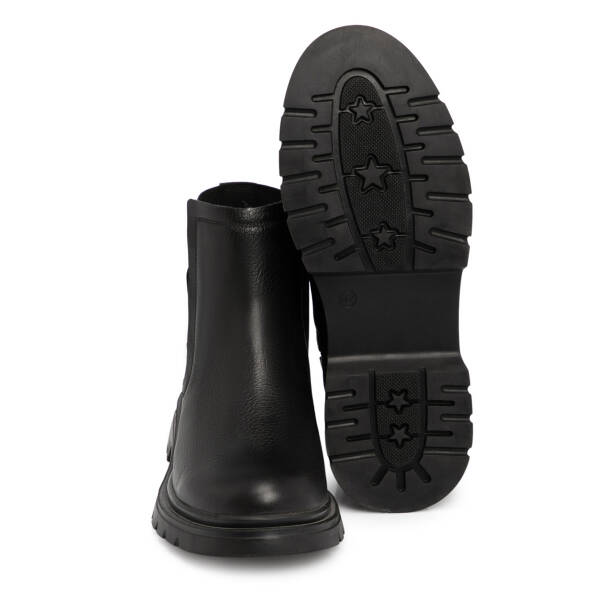 Siyah Hakiki Deri Kadın Bot - K25K1BT68514-A23 - 4